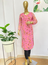 Pink chiffon kurti - kasumi.in